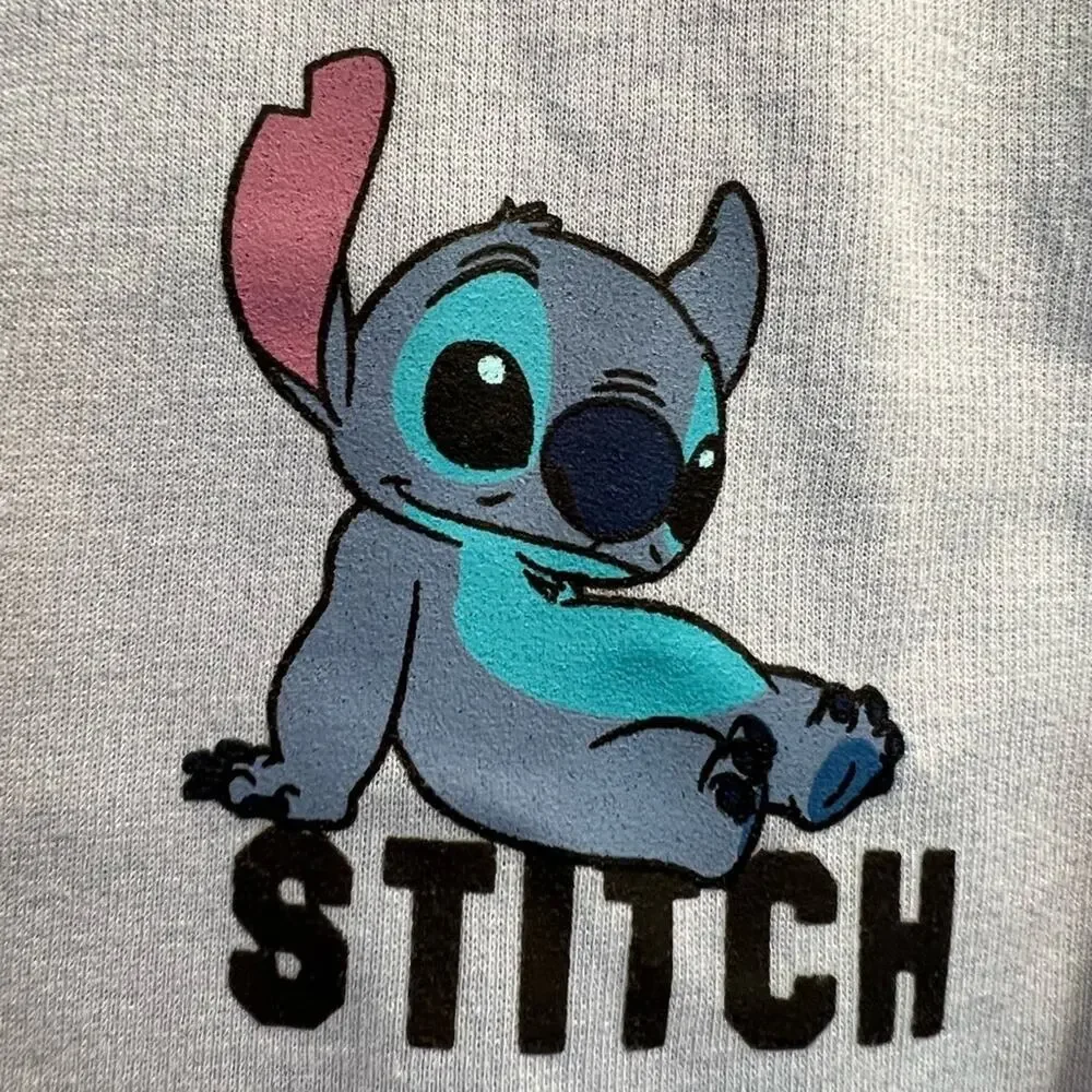 Disney Stitch Sweater Jumper pullover sweatshirt Women Small blue long sleeve